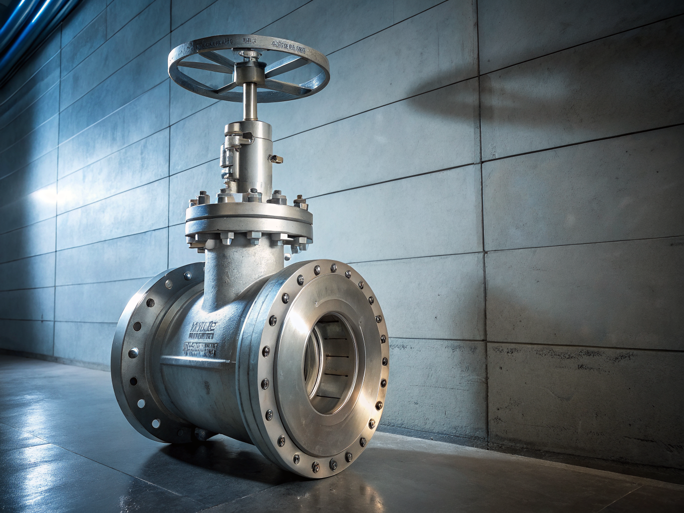 Industrial pipeline valve with heavy steel threading